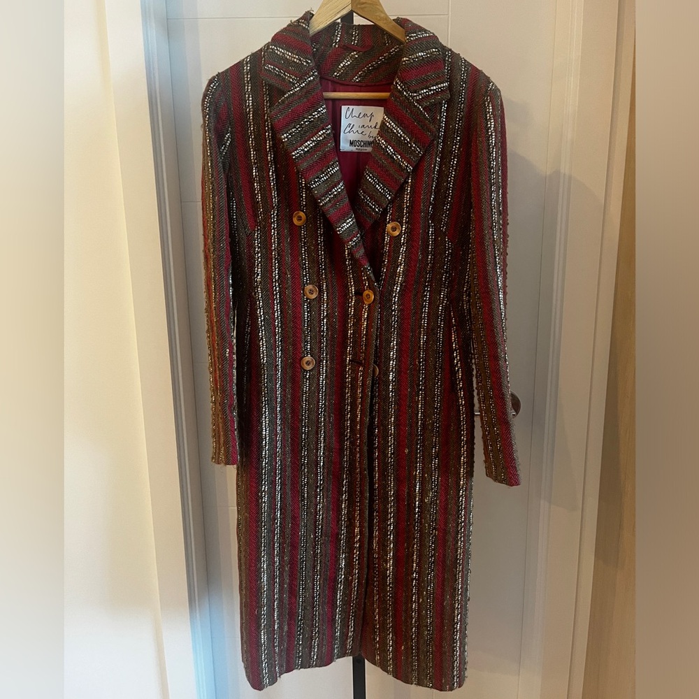 Vintage Moschino cheap and chic boucle wool coat